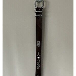 Rare Vintage Levi’s USA Belt Leather Black Men's Metal Buckle 38